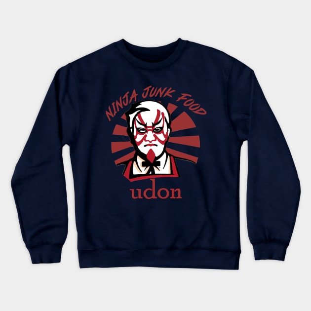 NINJA EAT UDON Crewneck Sweatshirt by QinoDesign